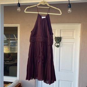 Cinq A Sept Lotus Dress in Rum Raisin